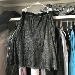 Sparkly silver/black skirt